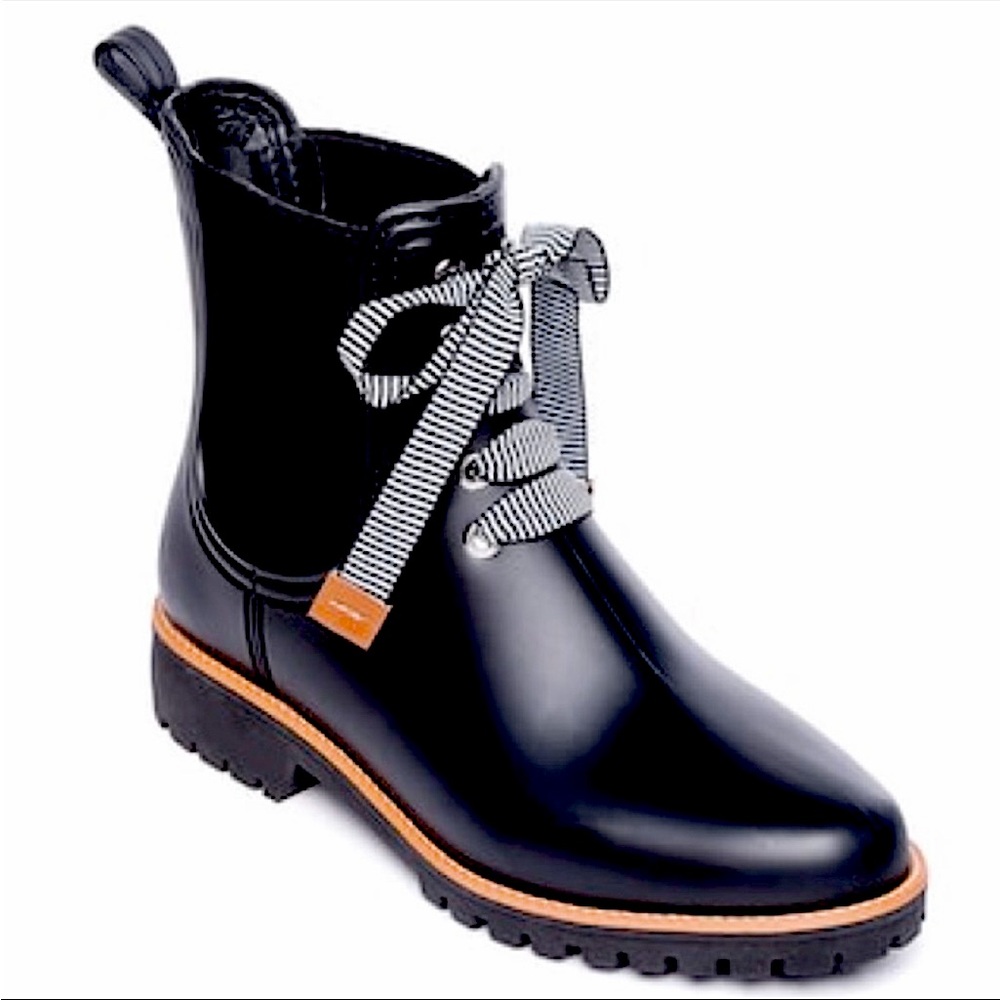 Bernardo Zina Rain Boots Black Size 7